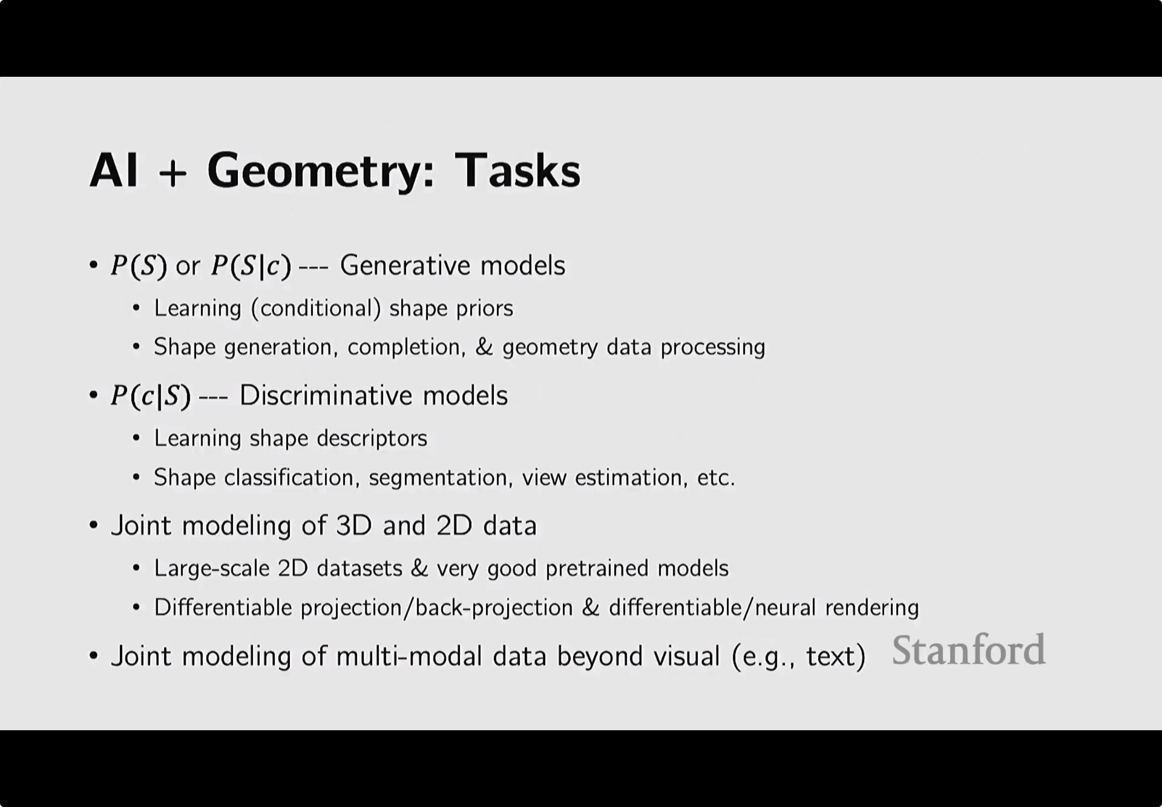 Synthesis of 3D vision tasks